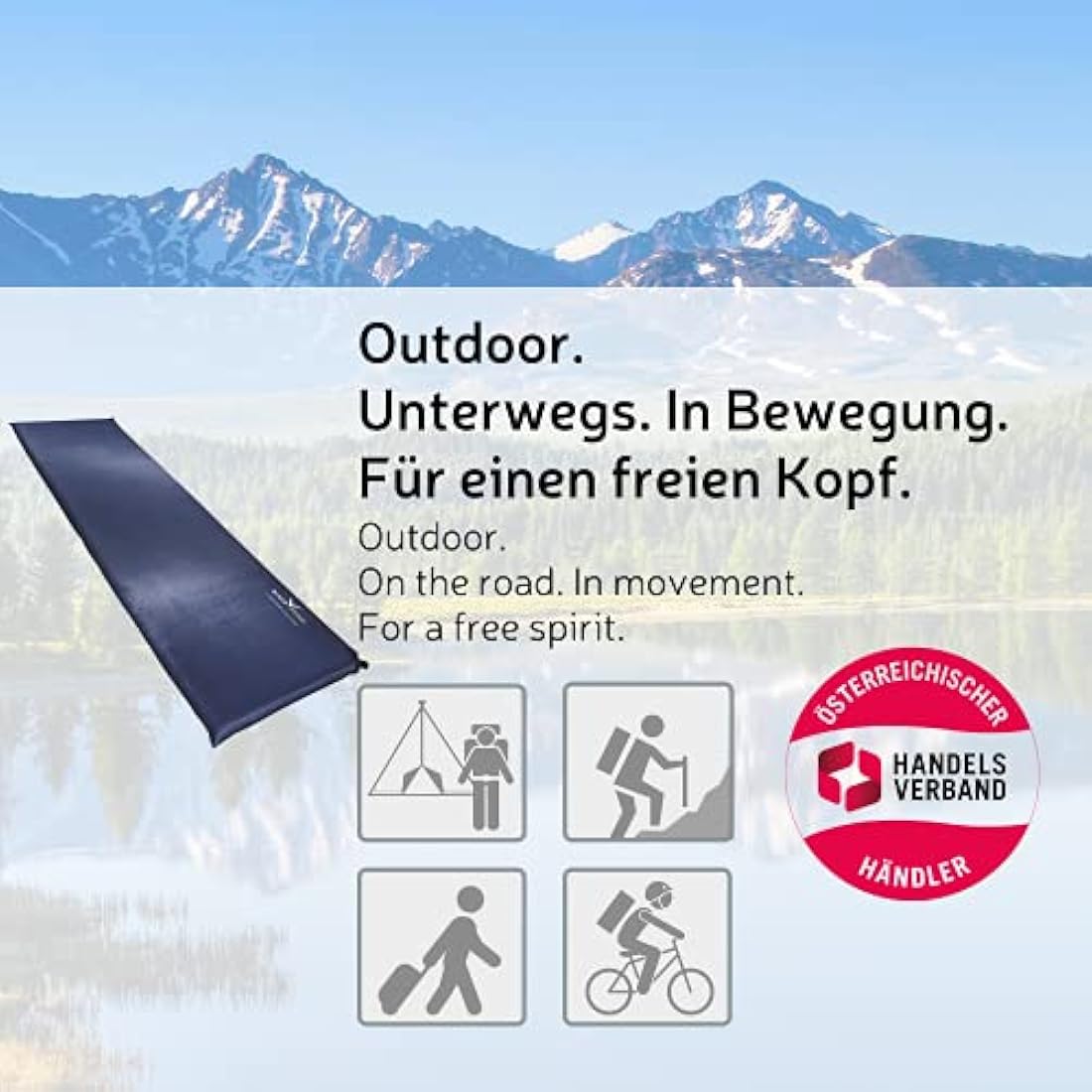 Jolof Store Inflatable Camping Mattress – Durable 250T Polyester Mat