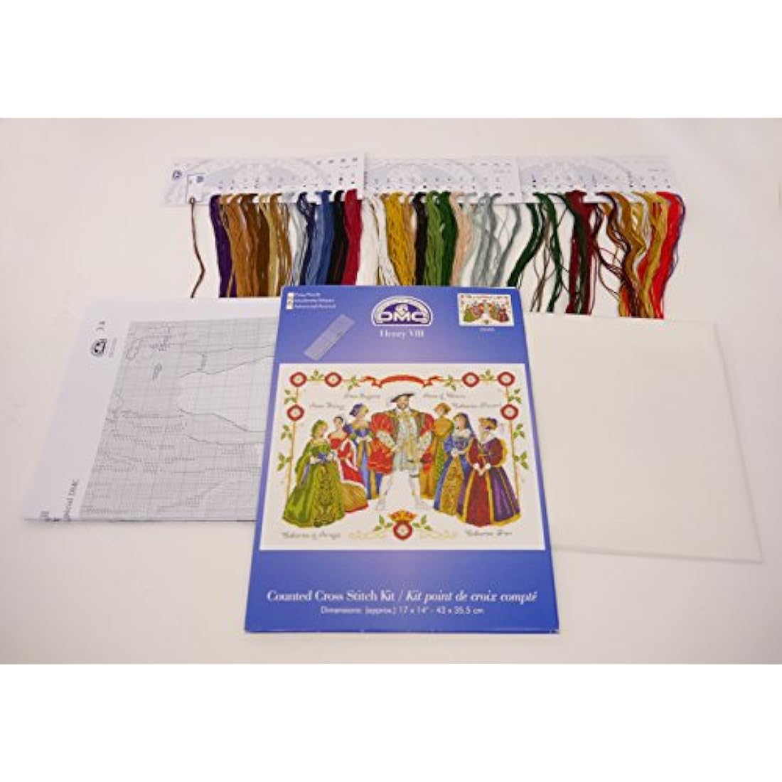 DMC Henry VIII Cross Stitch Kit – 16 Count White Aida Cotton Design