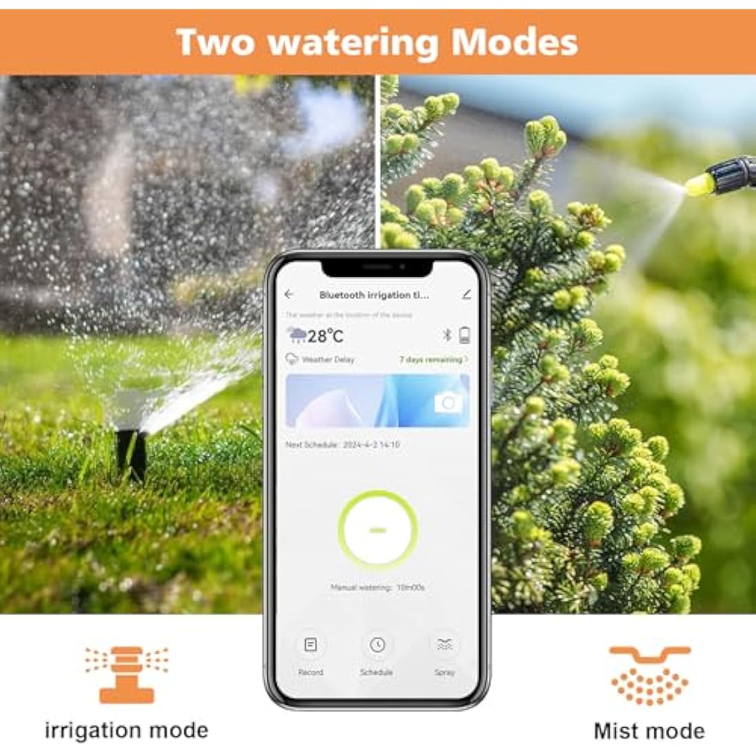 Johgee WiFi Water Timer | Smart Garden Sprinkler Hose Timer with Hub
