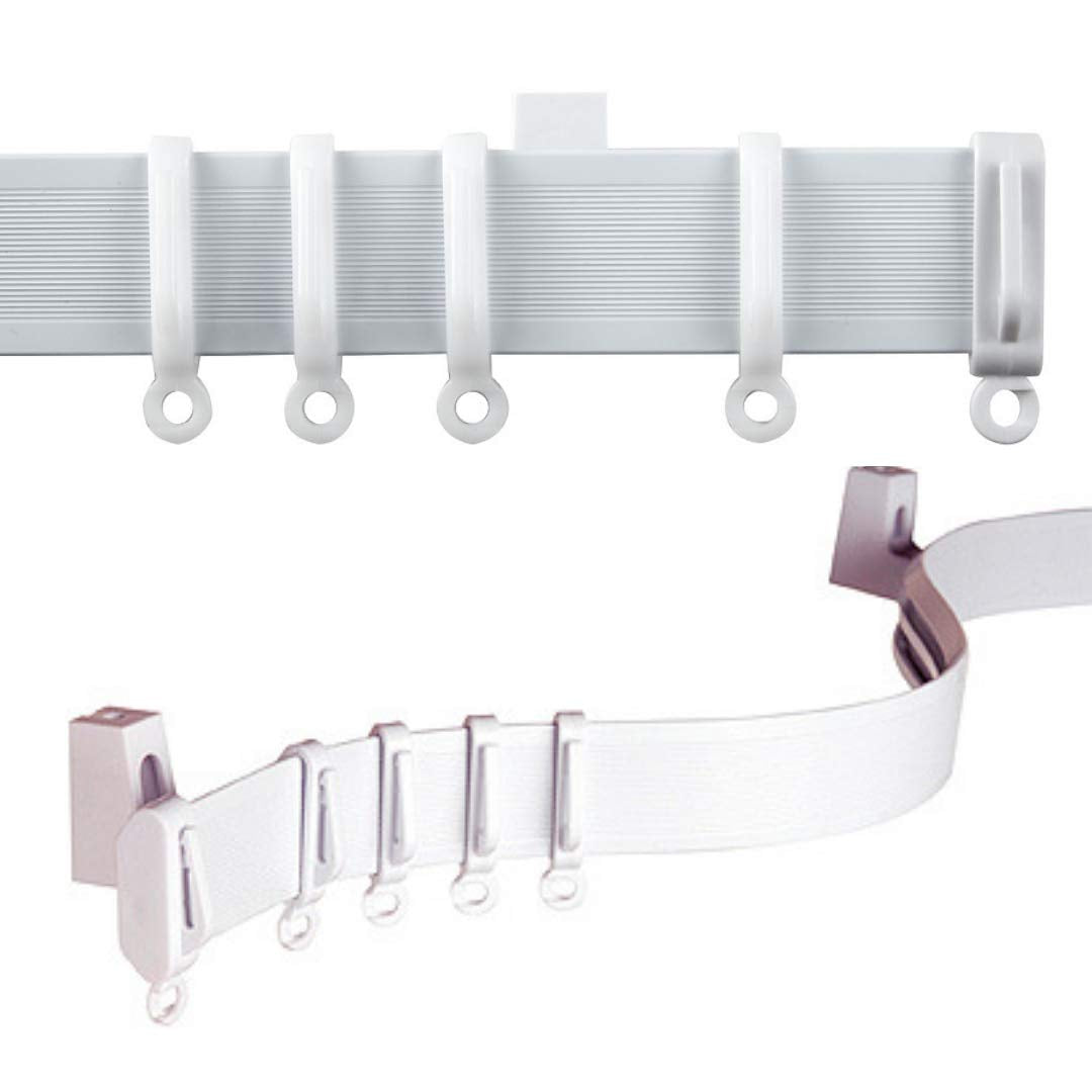 Curtains2bedding 500cm Flexible Curtain Track – Bendable Wall & Ceiling Rail