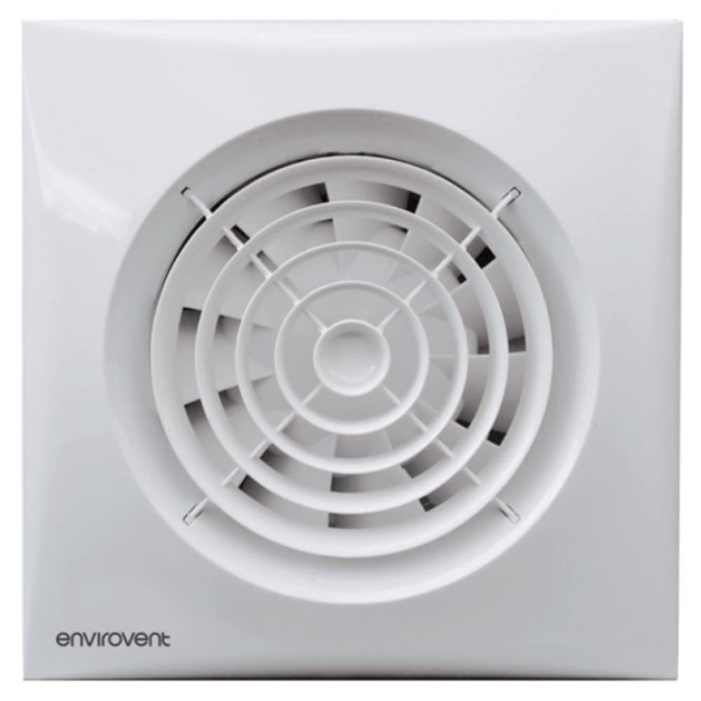 Envirovent SIL100 Silent Extractor Fan | 4 Inch Timer Model - White