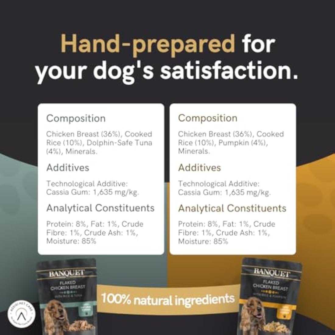 HiLife Banquet Natural Wet Dog Food - Chicken, Rice & Tuna - 30 Pouches