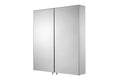 Croydex Stainless Steel Mirrored Bathroom Medicine Cabinet | 670x600mm