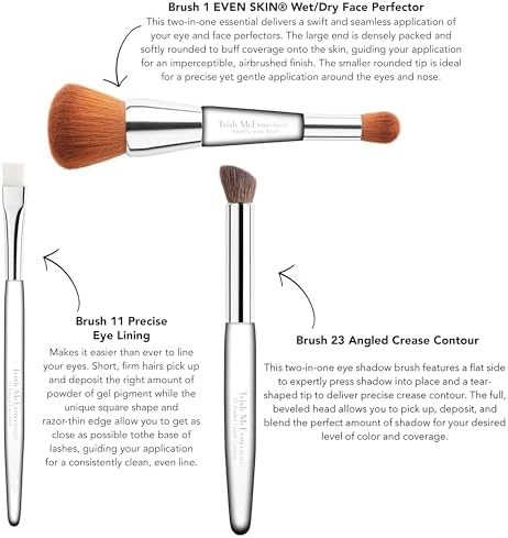 Trish McEvoy Brush 23 Angled Crease Contour Eye Makeup Applicator
