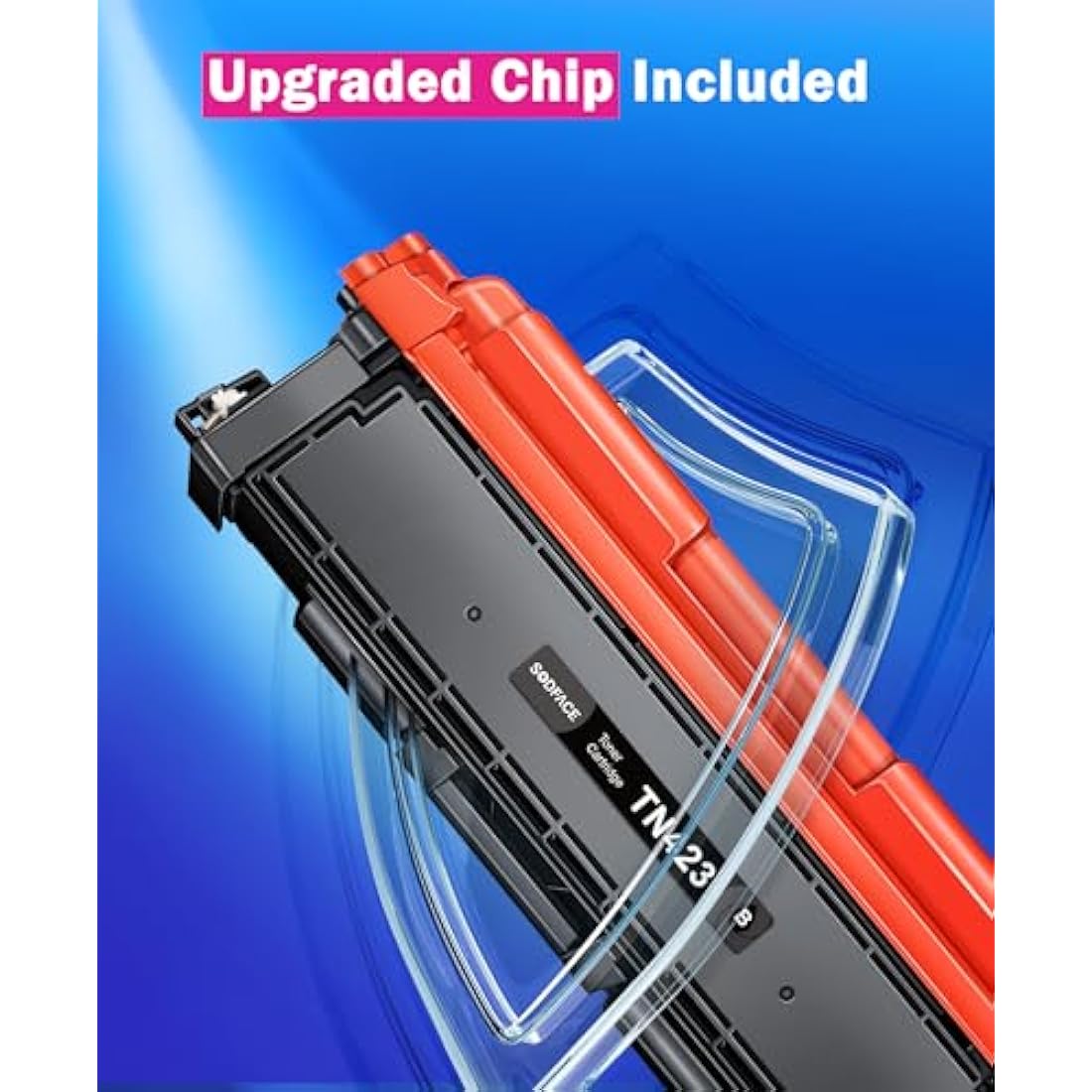 SODFACE TN423 Compatible Toner Cartridges for Brother Printers, 4-Pack CMYK