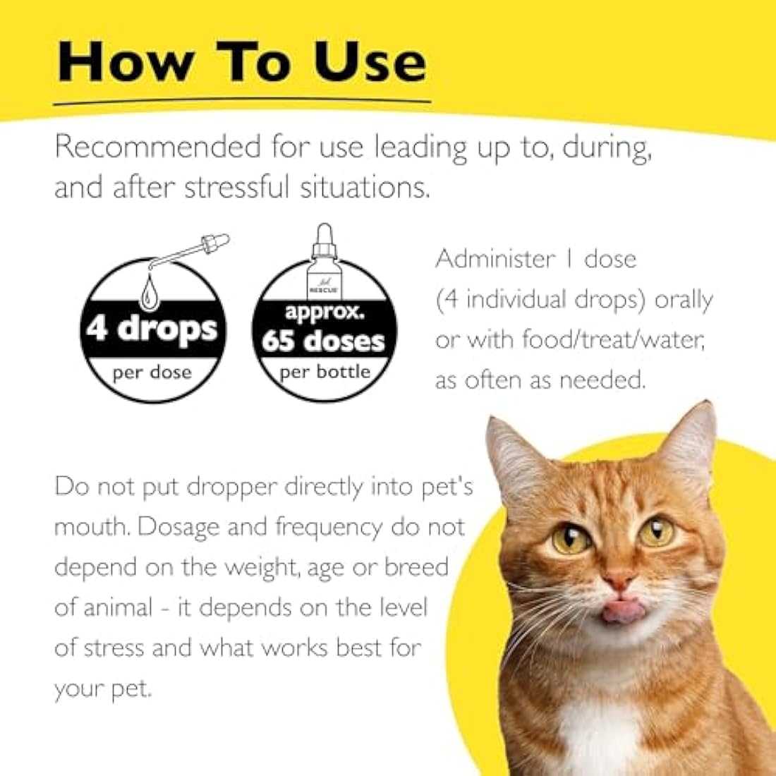 Bach Rescue Remedy Pet Calming Drops – Alcohol-Free Flower Blend, 10ml