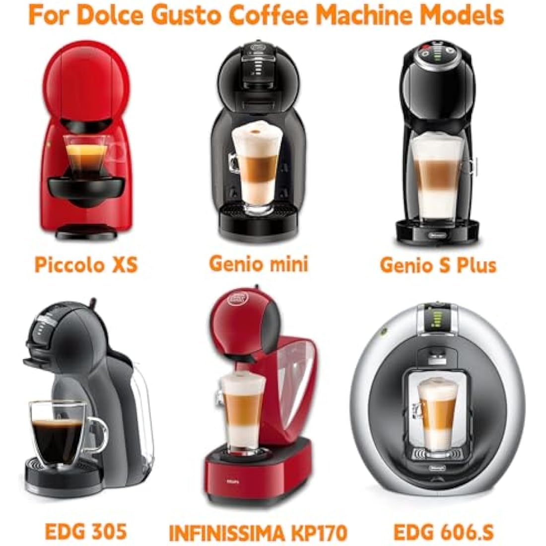 FOVNOT Reusable Coffee Capsule Adapter for Dolce Gusto with 41mm Tamper
