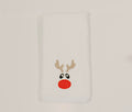 Lex's Linens Rudolph Christmas Embroidered Hand Towel | Turkish Cotton