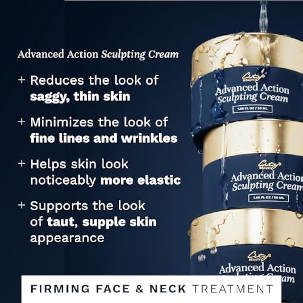 City Beauty Advanced Action Sculpting Cream | Firming Face & Neck Lift