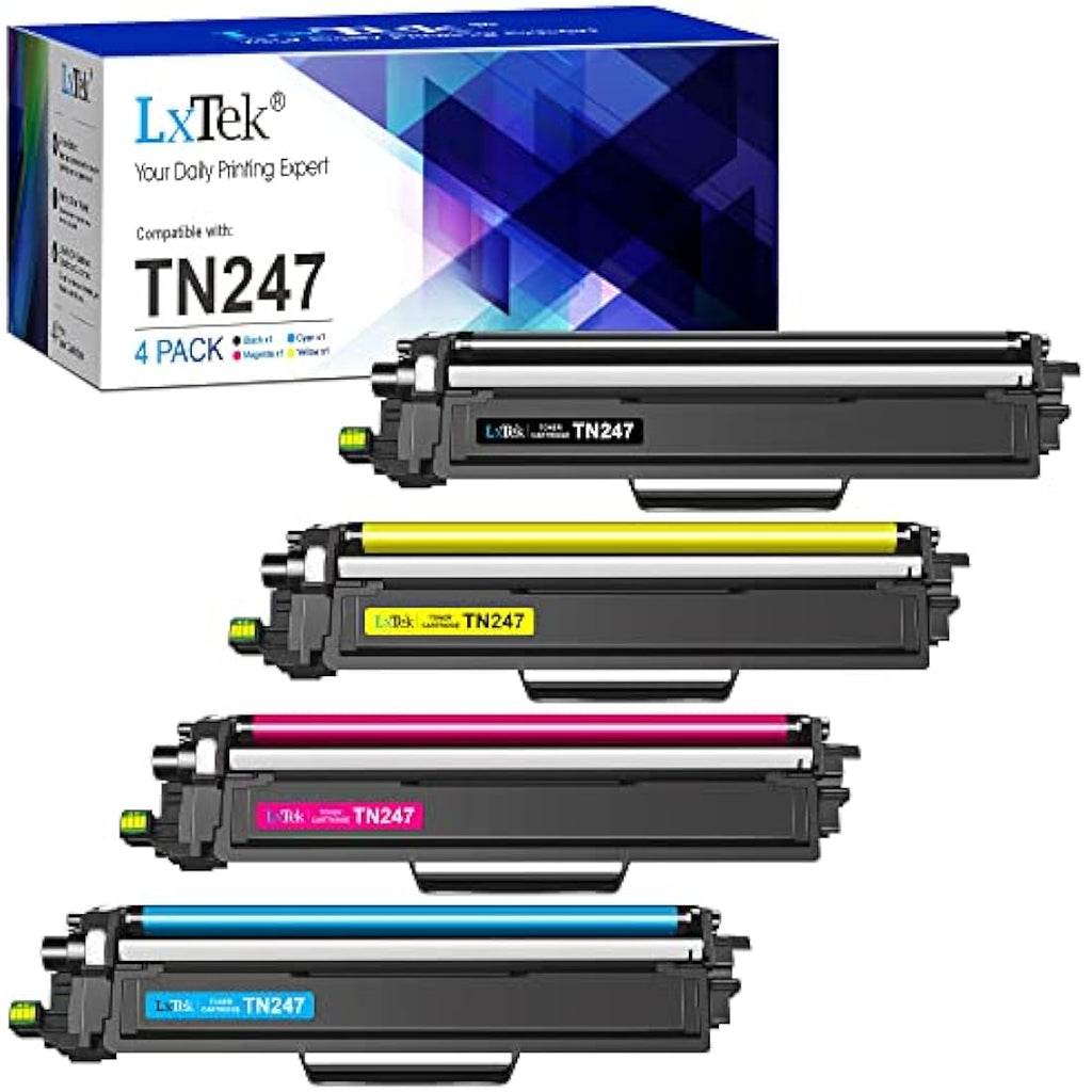 LxTek TN-247 TN-243 Compatible Toner for Brother MFC-L3750CDW - 4 Pack