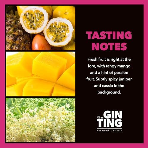GinTing Passionfruit Mango & Elderflower Flavoured Gin - 70cl