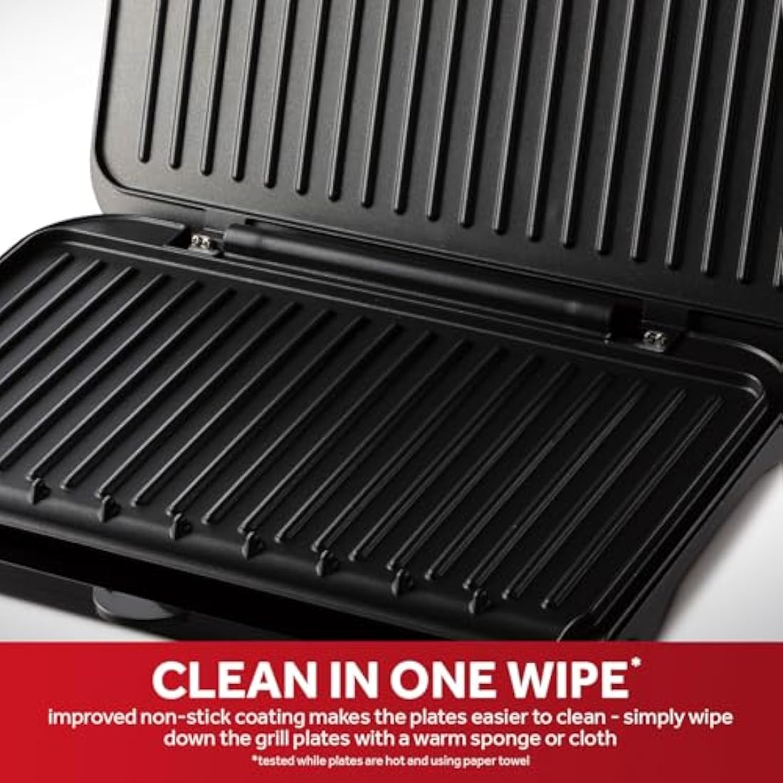 George Foreman Large Fit Electric Grill – 2400W Non-Stick Panini Press