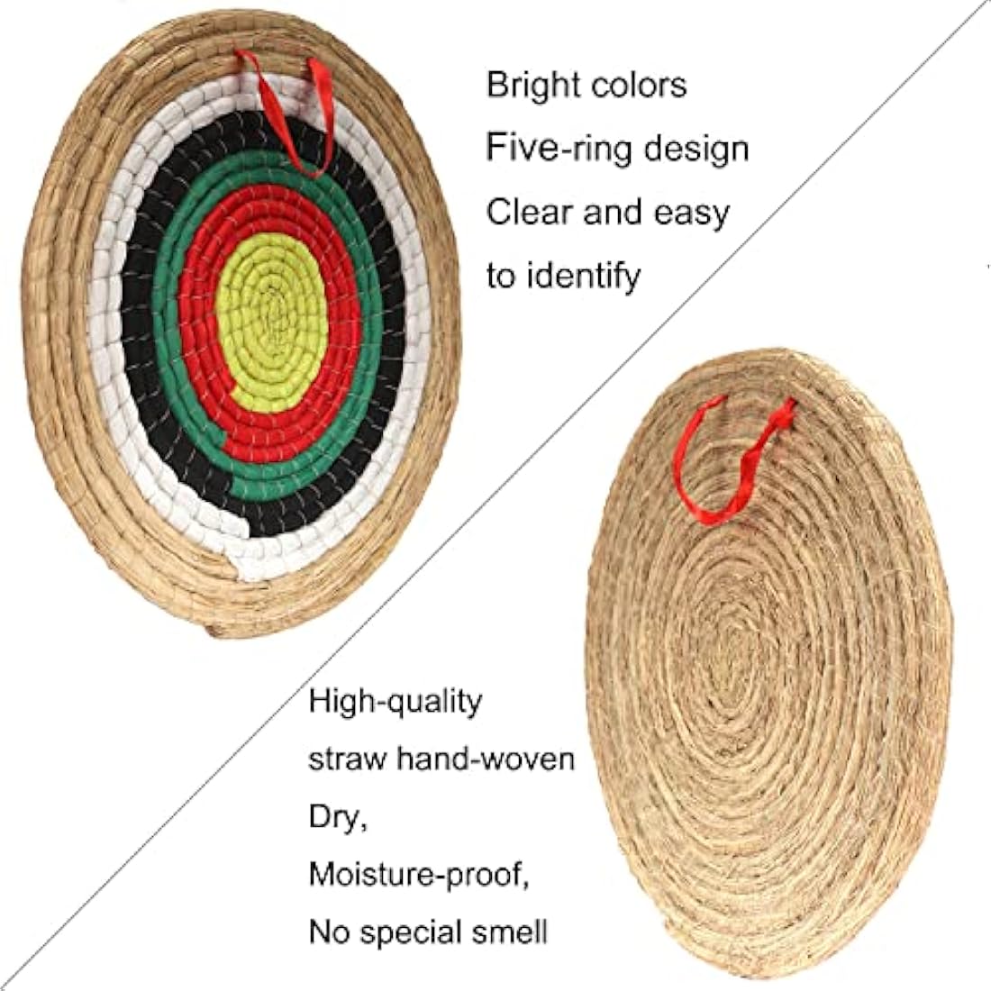 AUVIM 20" Handmade Straw Archery Target for Backyard Practice