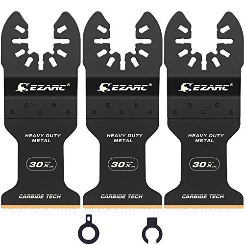 EZARC Carbide Oscillating Tool Blades for Hard Metal and Nails – 3 Pack