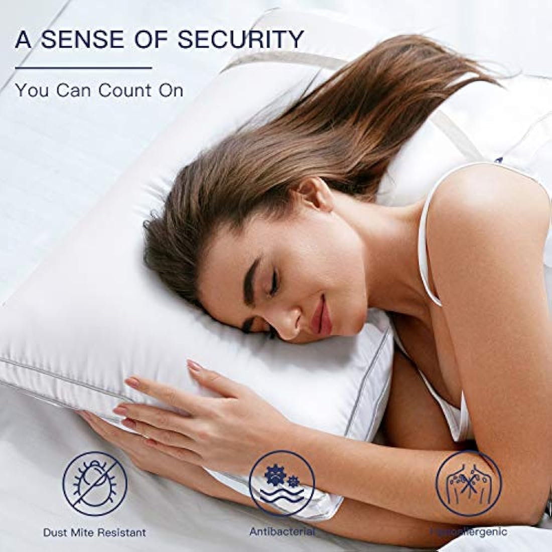 BedStory 2 Pack Down Alternative Pillows – Hotel Quality Standard Size