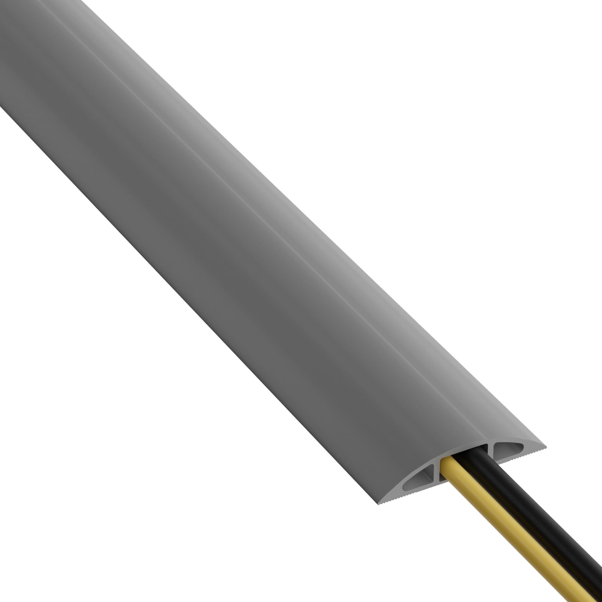 D-Line Floor Cable Protector | 1.8m Grey Wire Cover & Cord Management