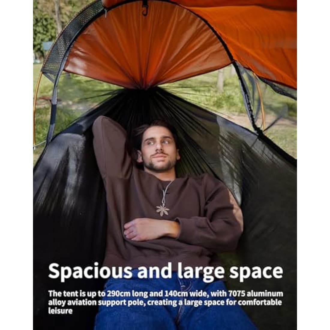 Jolof Store 3-in-1 Camping Hammock Tent with Mosquito Net & Sunshade