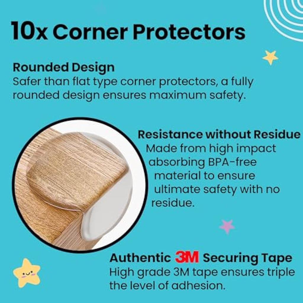 Booboo 40-Pack Baby Proofing Kit | Child Safety Locks & Corner Guards