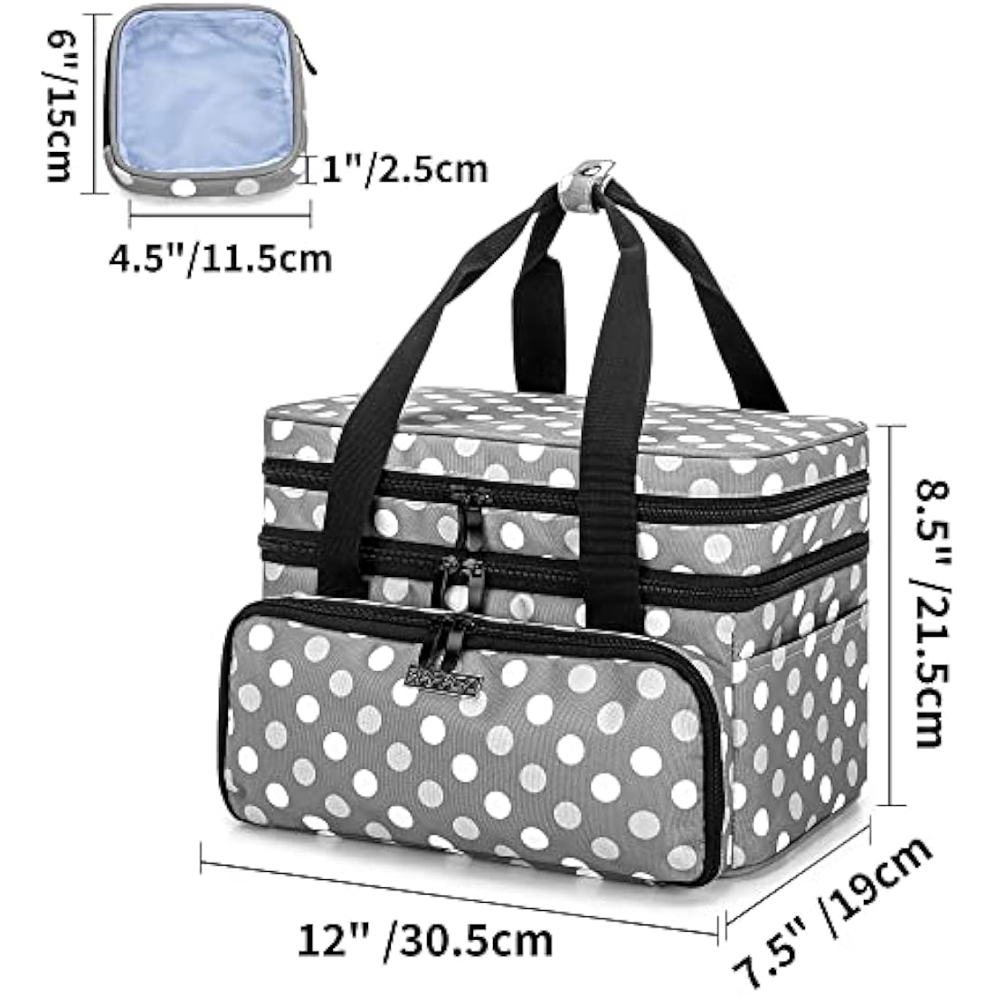 BAFASO Large Sewing Accessories Organiser Bag with Detachable Pouches