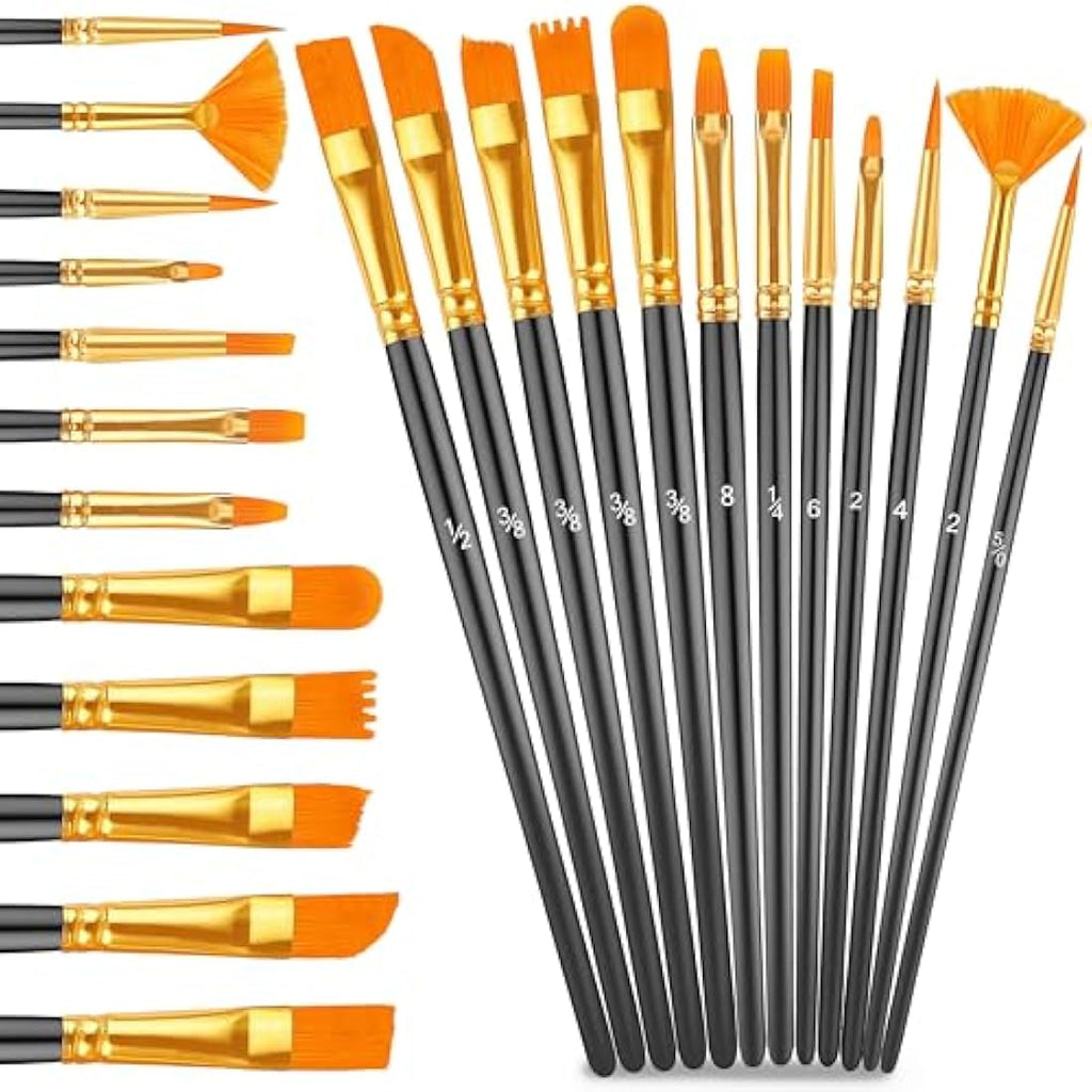 DagouColor 61-Piece Acrylic Paint Set - 48 Colors with Brushes & Palette