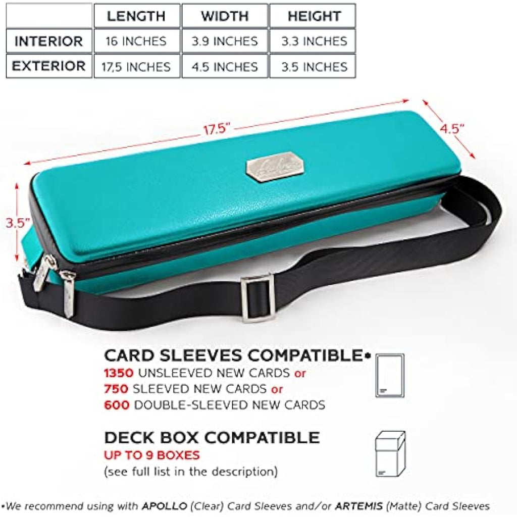 Quiver Time Teal Card Carrying Case – TCG Deck Box Holder for MTG