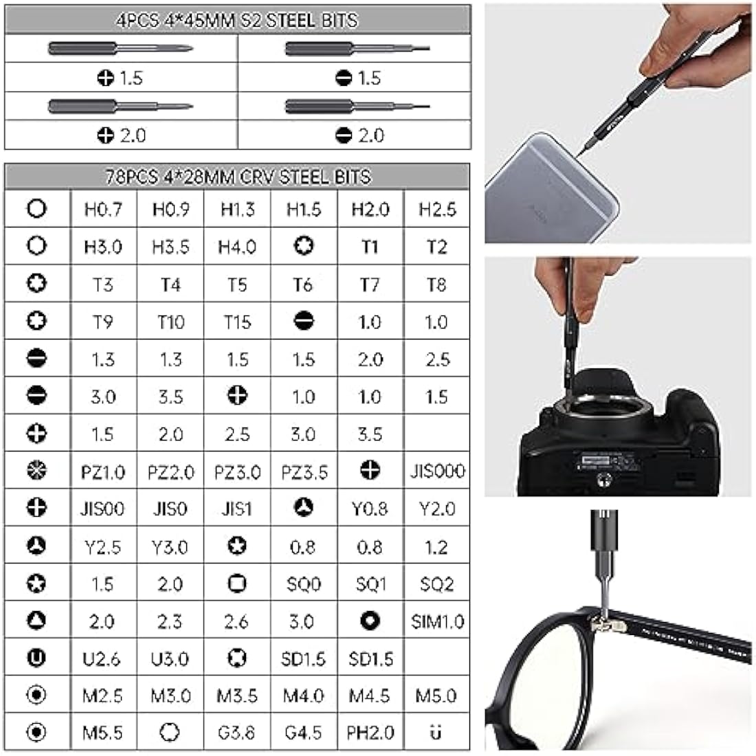 JAKEMY 105 in 1 Precision Screwdriver Set | Magnetic Laptop Repair Kit