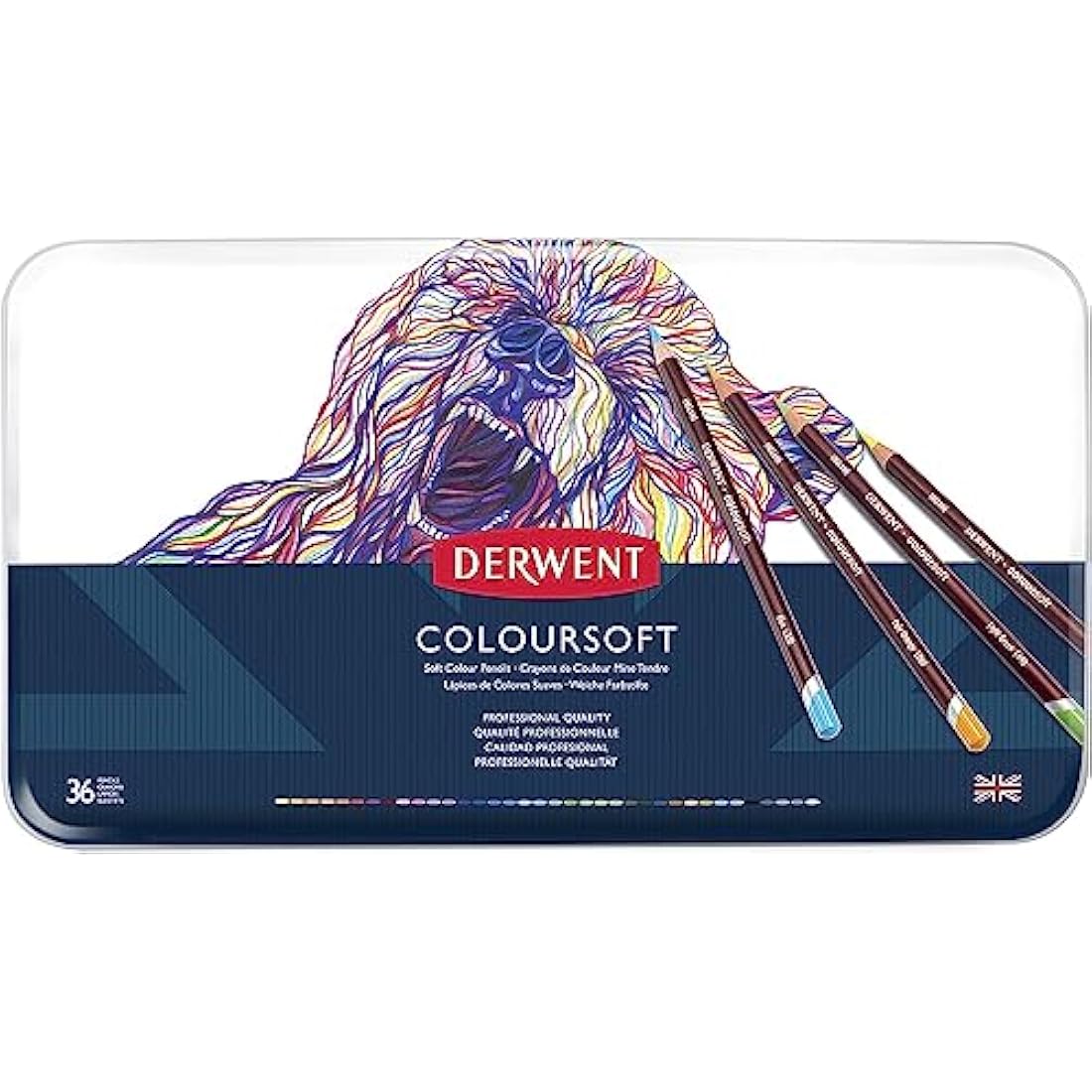 Derwent Coloursoft Pencils - Professional Colouring Set of 36