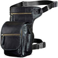Men's Genuine Leather Drop Leg Bag | Waist Thigh Messenger