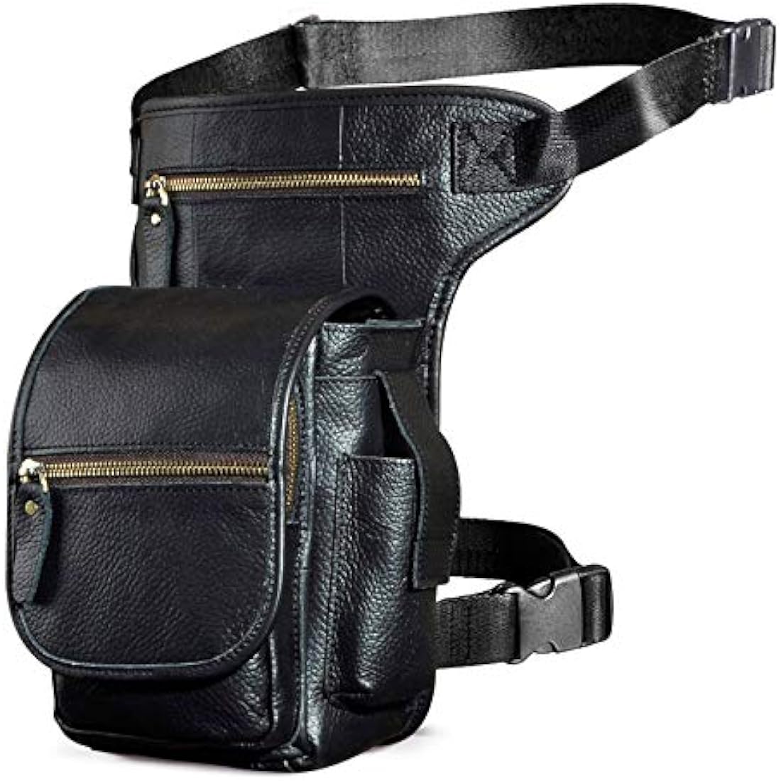 Men's Genuine Leather Drop Leg Bag | Waist Thigh Messenger