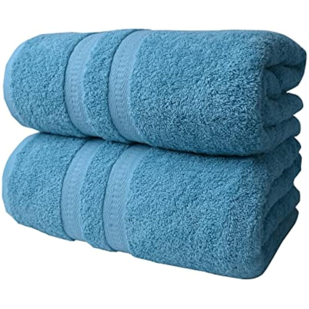 Jolof Store 2x Jumbo Bath Sheets | 100% Egyptian Cotton 600 GSM - Aqua