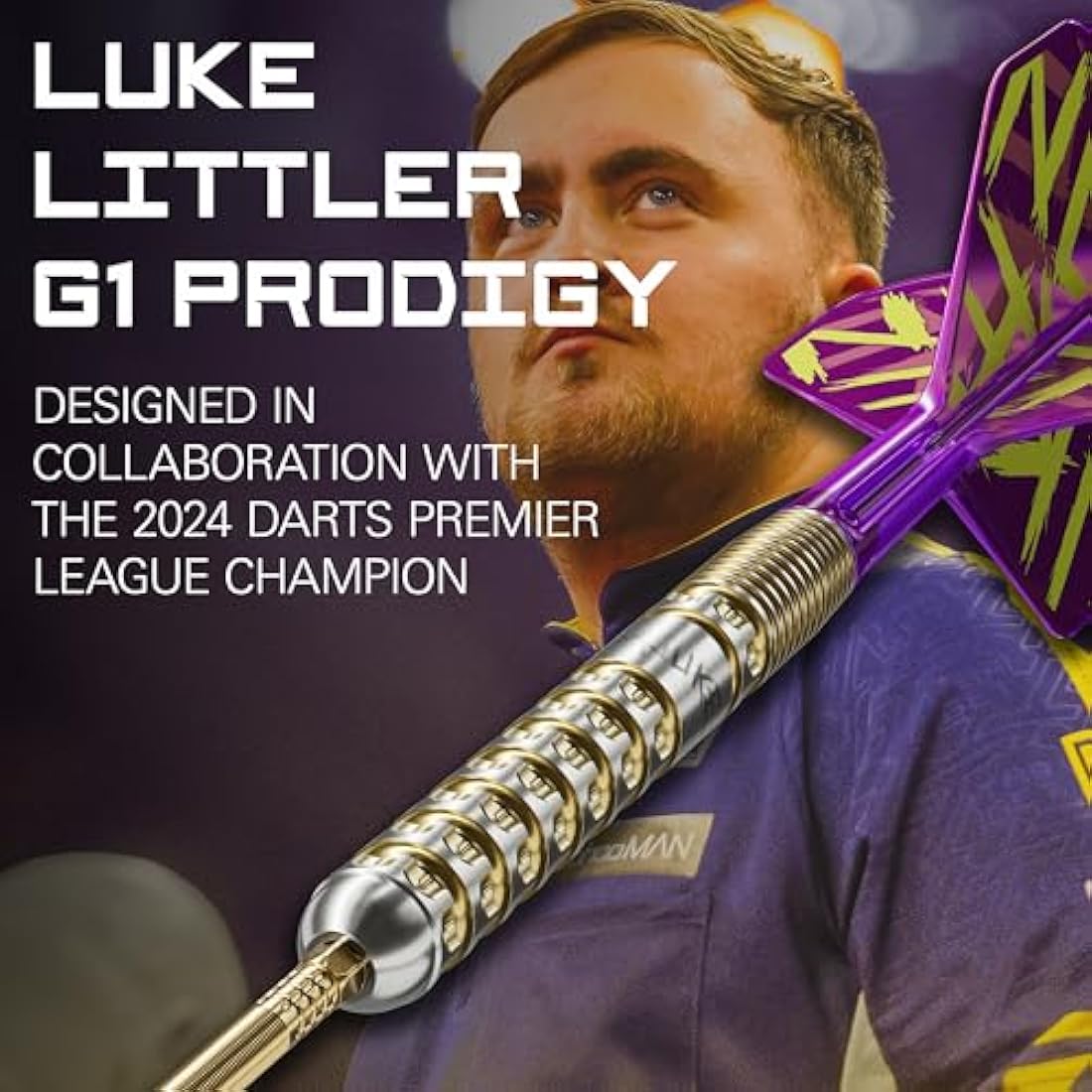 Target Darts Luke Littler G1 Prodigy 90% Tungsten Steel Tip Swiss Point
