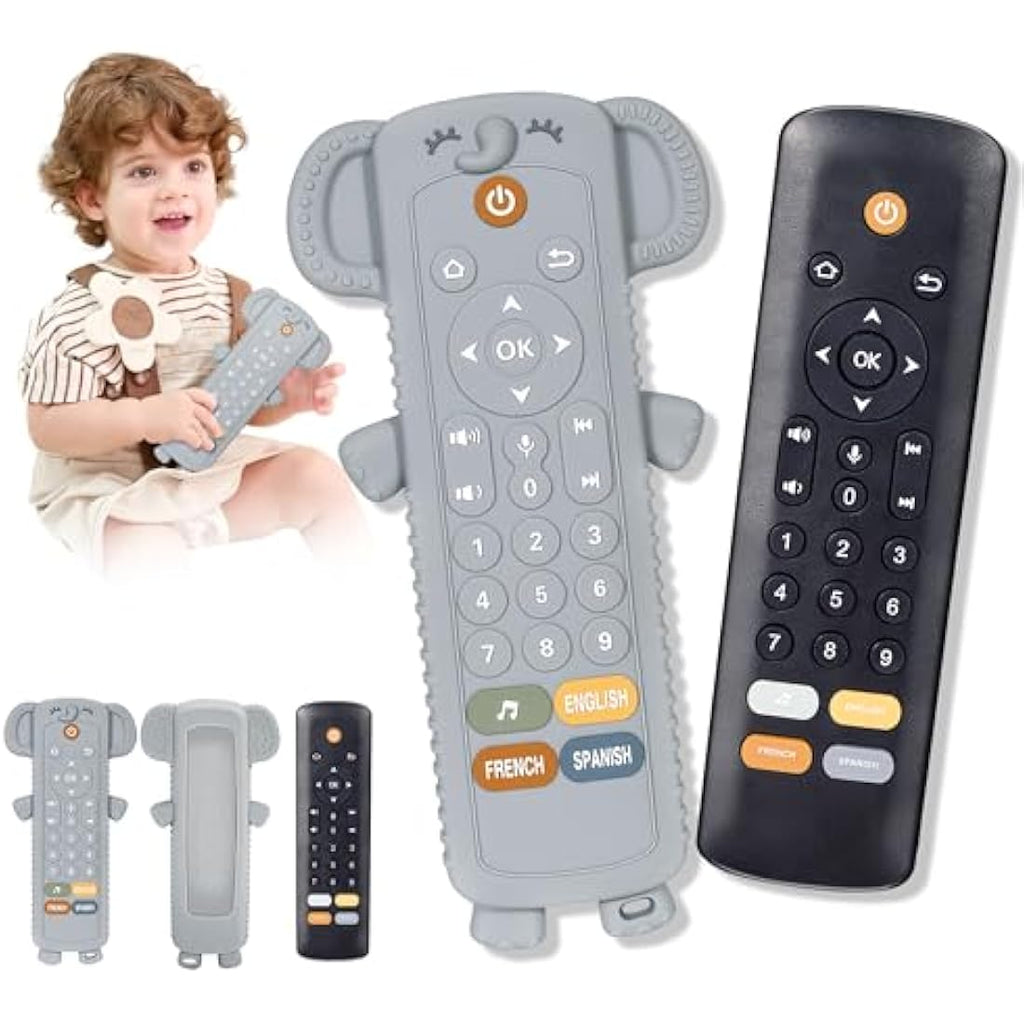Jolof Store Baby Remote Control Toy - Musical Teether with 3 Languages