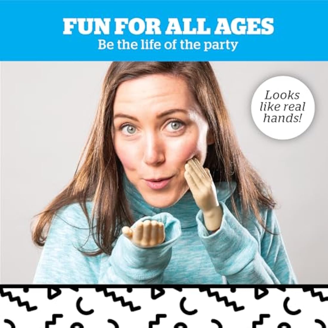 BigMouth Inc. Tiny Hands Novelty Gag Gift – 2 Pack Miniature Hands