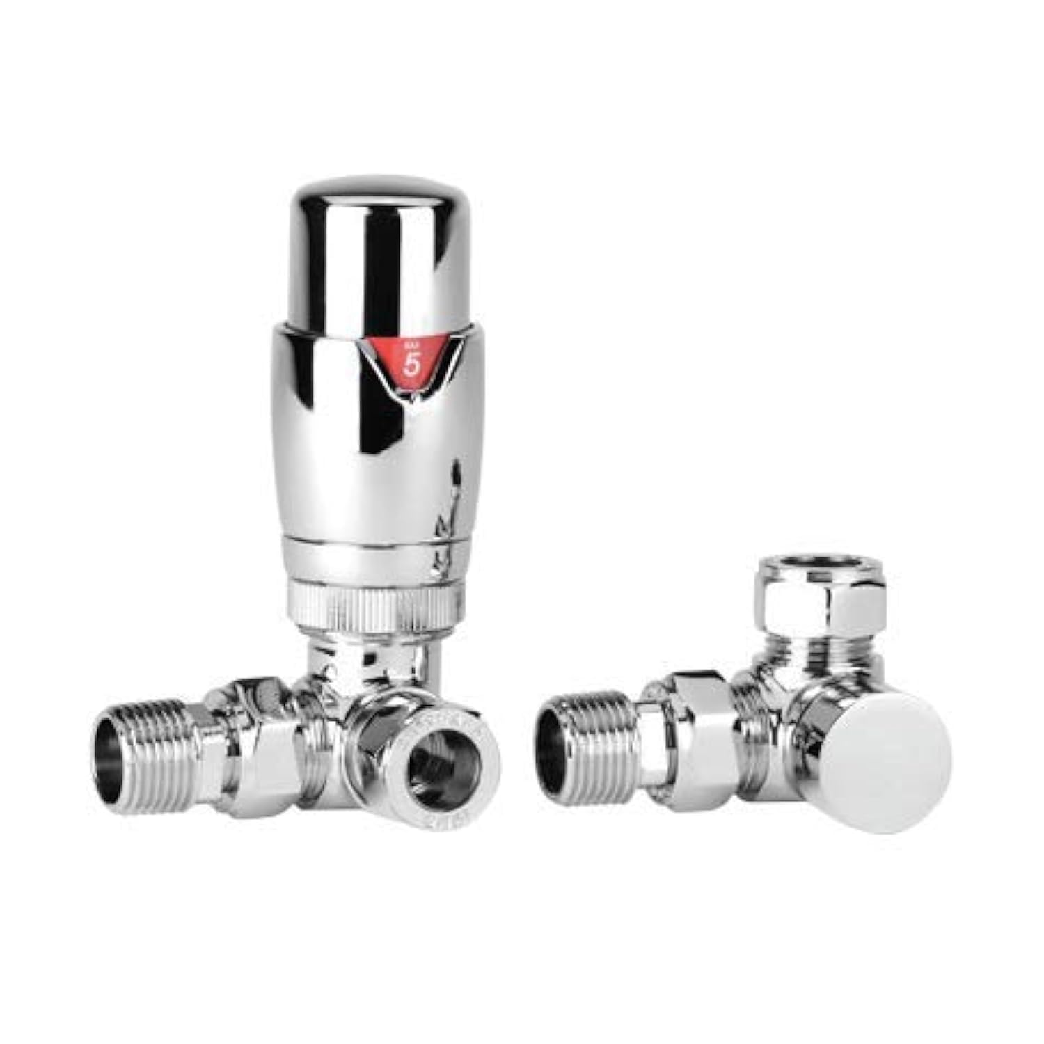 Greened House Kiev Corner Thermostatic Radiator Valve TRV - 15mm