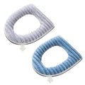 2-Pack Plush Toilet Seat Cover Pads | Washable & Warm