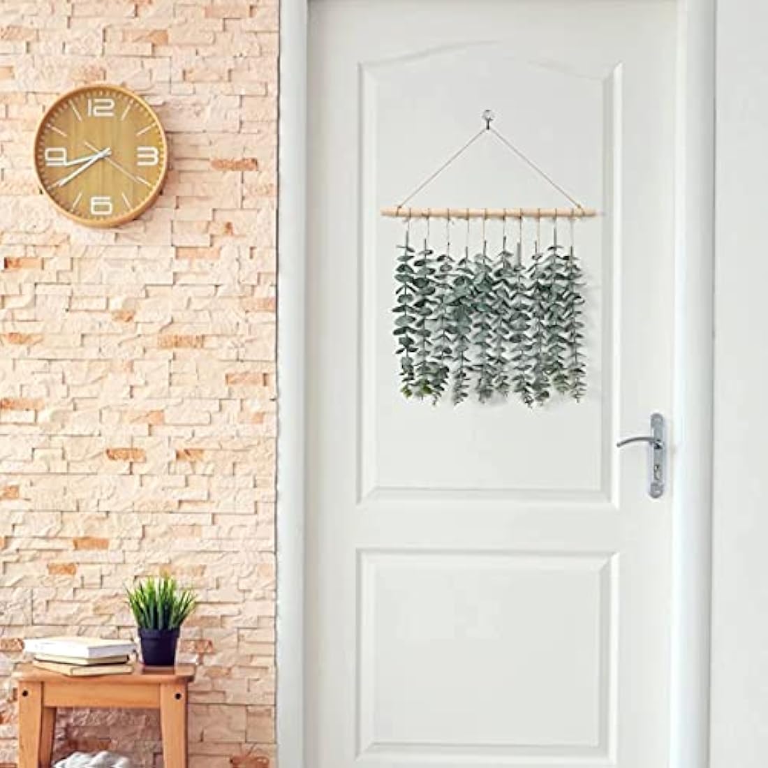 Weldomcor Artificial Eucalyptus Wall Hanging Decor | Boho Farmhouse Greenery