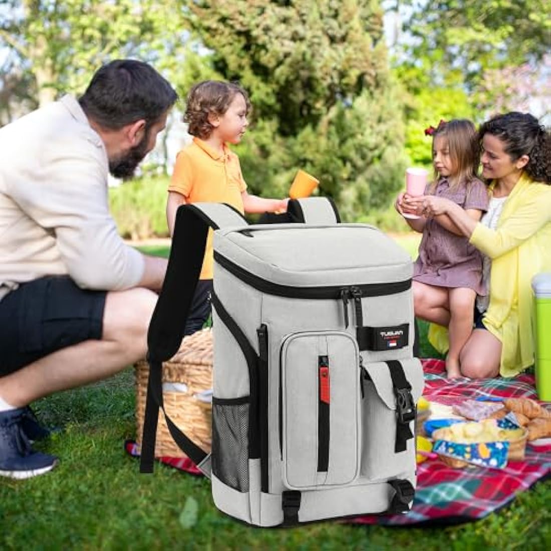 TUGUAN 30L Insulated Cooler Backpack | 36-Can Leak Proof Thermal Rucksack