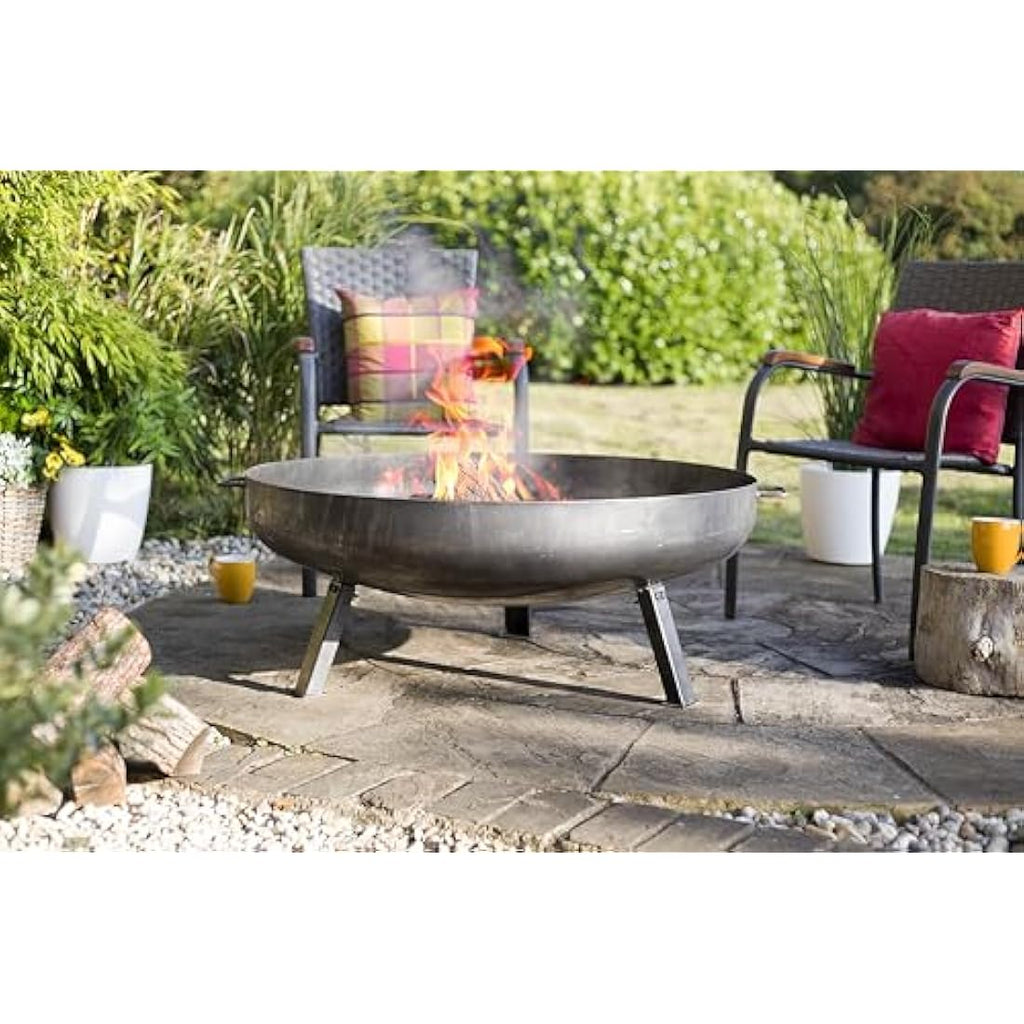 Jolof Store Pittsburgh Industrial Steel Firepit – Large Outdoor Bowl