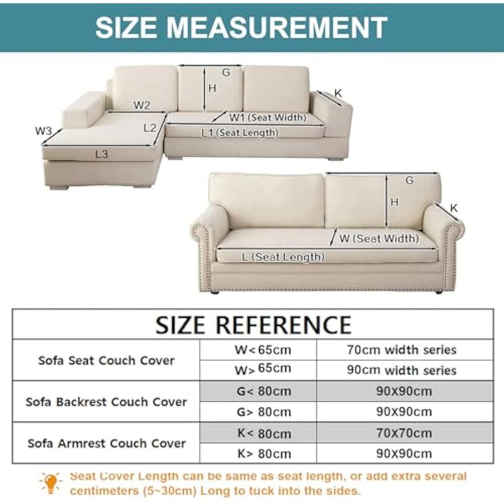 SHANNA Non-Slip Rabbit Plush Sofa Cover | Thick Faux Fur Sectional Slipcover