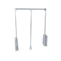 Emuca Pull Down Wardrobe Rail Lift | Adjustable 830-1150mm | Chromed