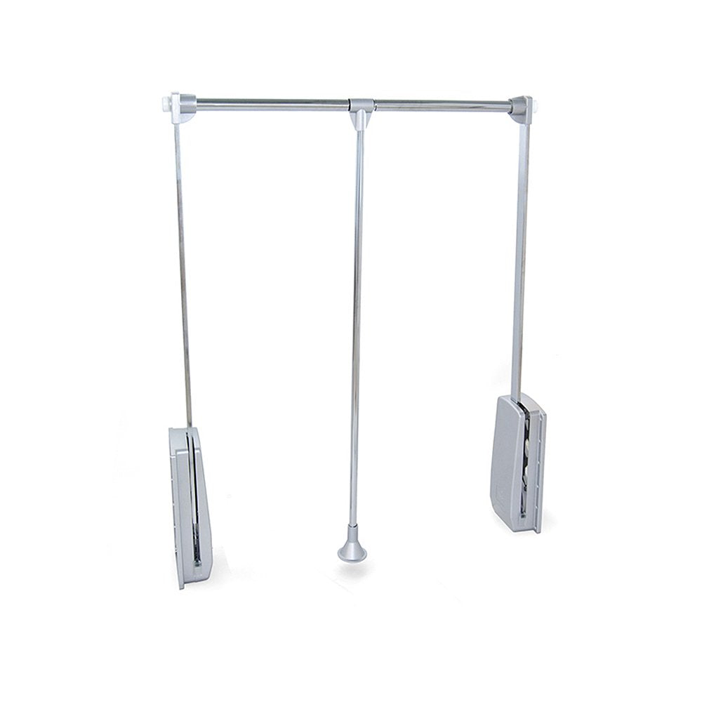 Emuca Pull Down Wardrobe Rail Lift | Adjustable 830-1150mm | Chromed