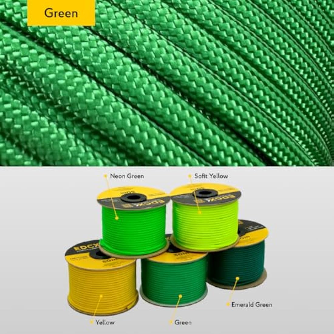 EDCX 550 Paracord – 4mm Type III 7-Strand Nylon Rope for Camping & DIY