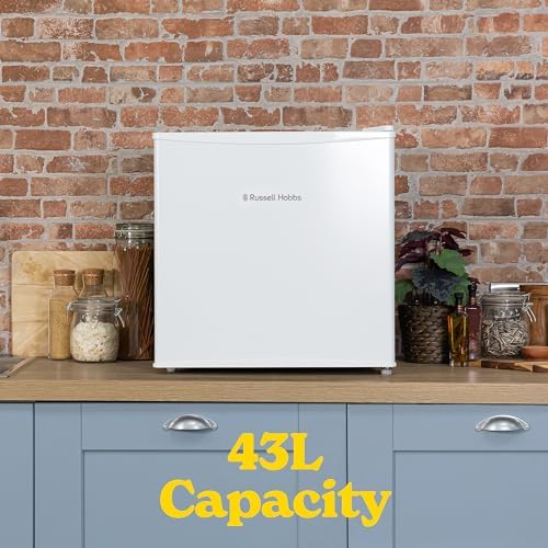 Russell Hobbs 43L Table Top Mini Fridge – White Larder Fridge
