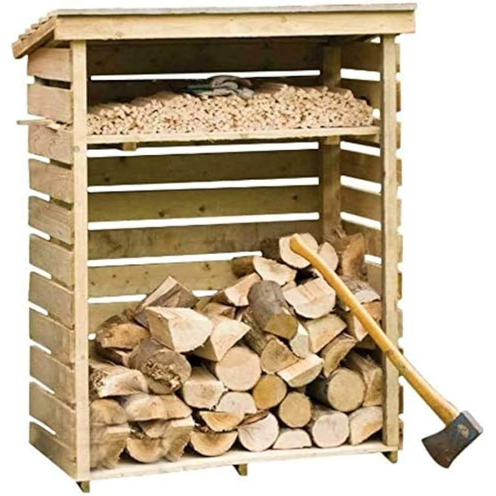 Rowlinson Small Log Store – Pressure Treated Timber Outdoor Storage