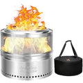 Onlyfire 50cm Smokeless Fire Pit | Stainless Steel Outdoor Bonfire Stove
