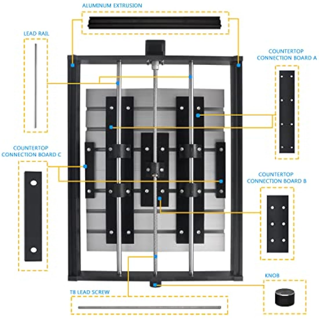 Daedalus 3018 CNC Upgrade Kit | X-Axis & Y-Axis Extension with Work Panel