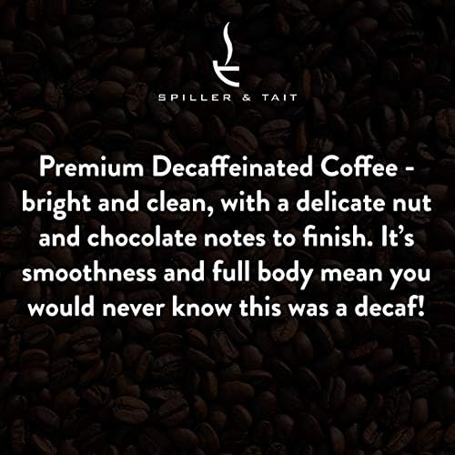 Spiller & Tait Decaf Coffee Beans 1kg – Fairtrade Sparkling Water Arabica