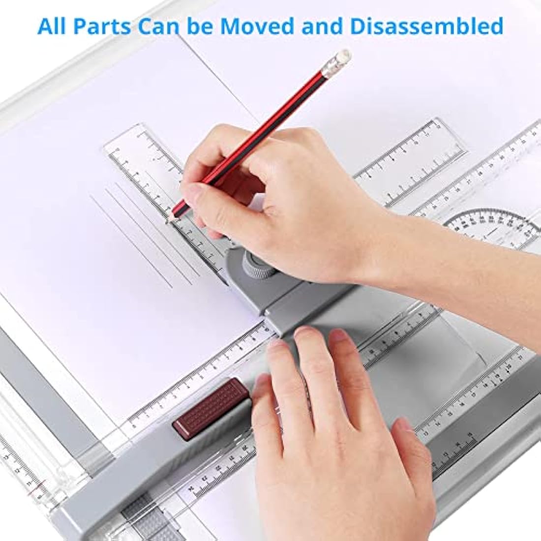 eSynic A3 Drawing Board Set – Adjustable Drafting Table with Parallel Motion