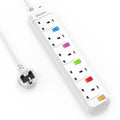 Mscien 5 Way Extension Lead | Individually Switched Surge Protector 1.8M