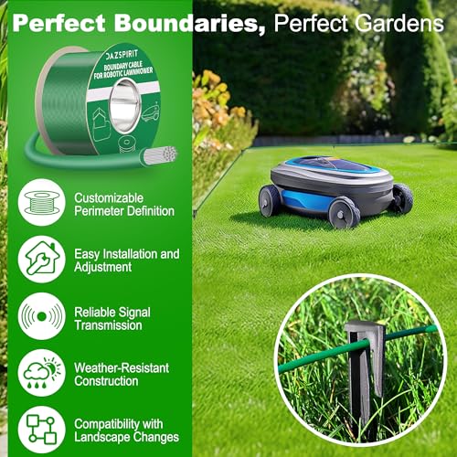 DazSpirit 150m Robot Lawnmower Boundary Cable Kit with Pegs & Connectors